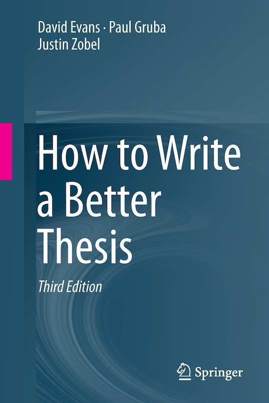 Front cover_How to Write a Better Thesis