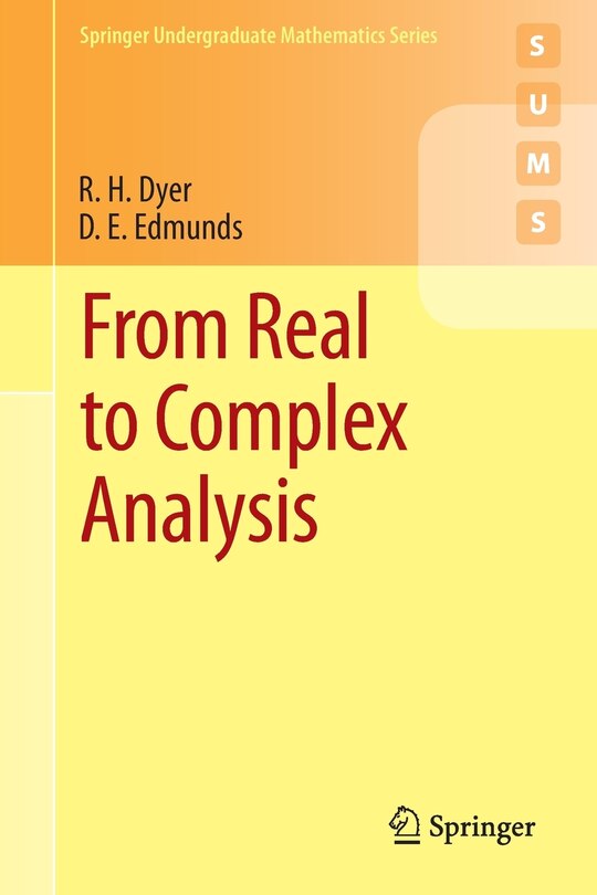 Front cover_From Real to Complex Analysis