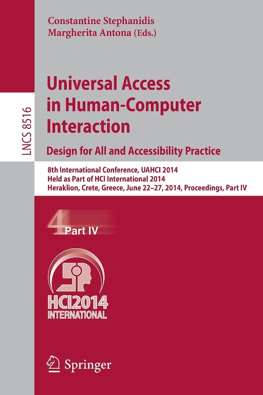 Front cover_Universal Access in Human-Computer Interaction