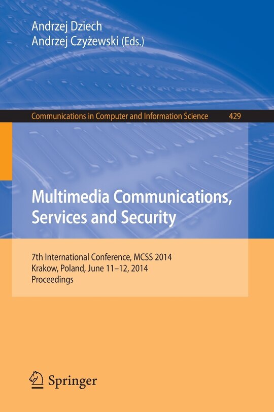 Front cover_Multimedia Communications, Services and Security