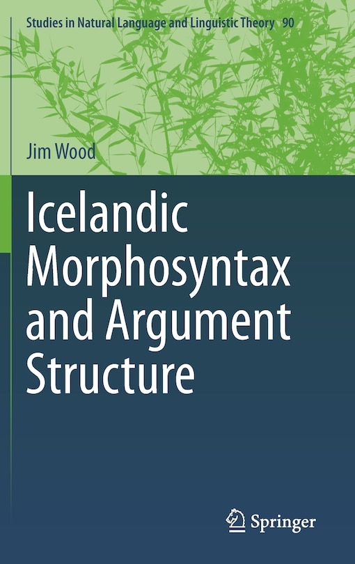 Front cover_Icelandic Morphosyntax and Argument Structure