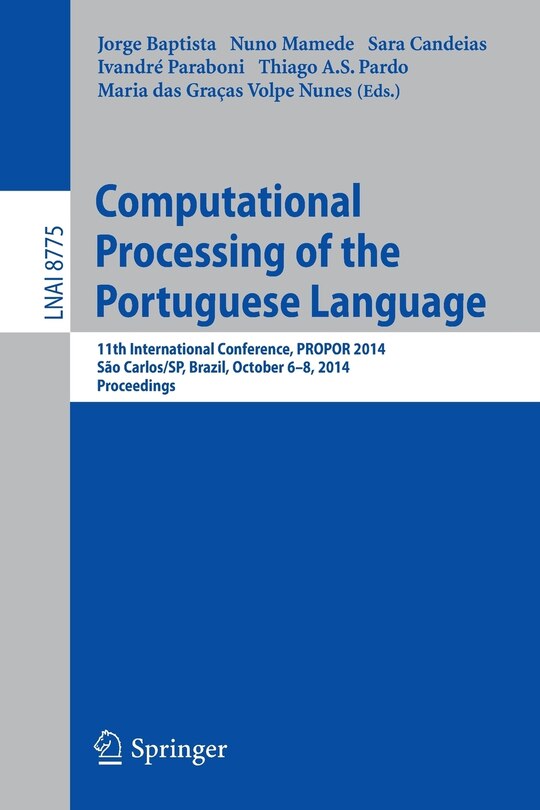 Front cover_Computational Processing of the Portuguese Language