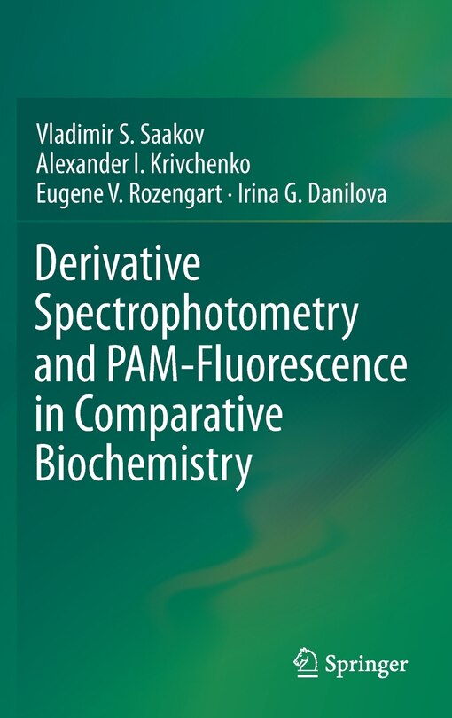 Couverture_Derivative Spectrophotometry and PAM-Fluorescence in Comparative Biochemistry