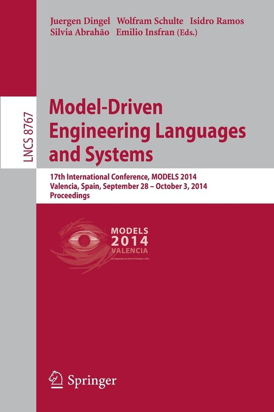 Front cover_Model-Driven Engineering Languages and Systems