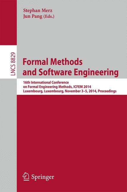 Front cover_Formal Methods and Software Engineering