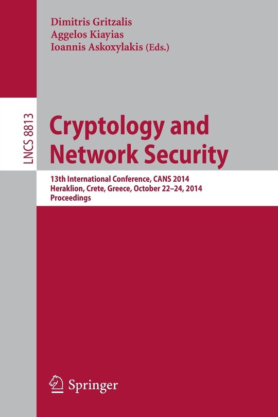 Front cover_Cryptology and Network Security