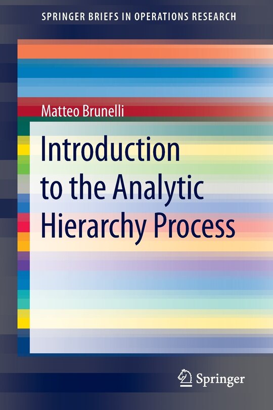 Front cover_Introduction to the Analytic Hierarchy Process