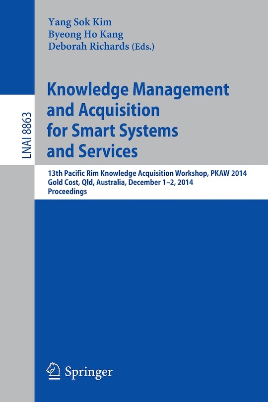 Couverture_Knowledge Management and Acquisition for Smart Systems and Services