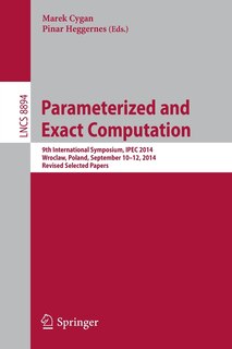 Couverture_Parameterized and Exact Computation