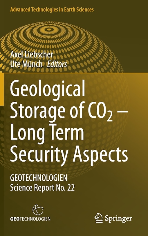 Front cover_Geological Storage of CO2 - Long Term Security Aspects