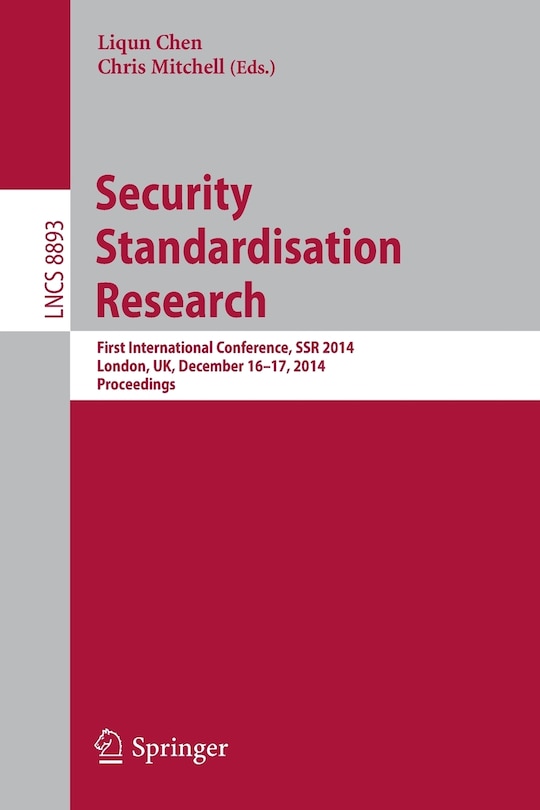 Front cover_Security Standardisation Research