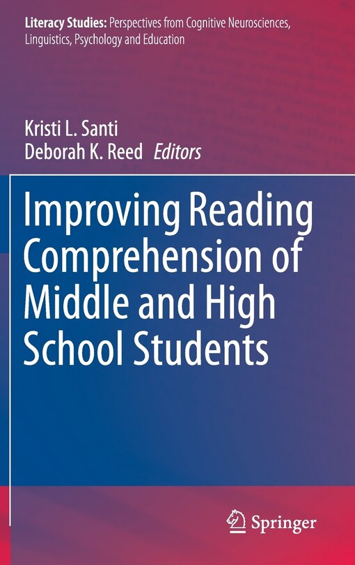 Couverture_Improving Reading Comprehension of Middle and High School Students