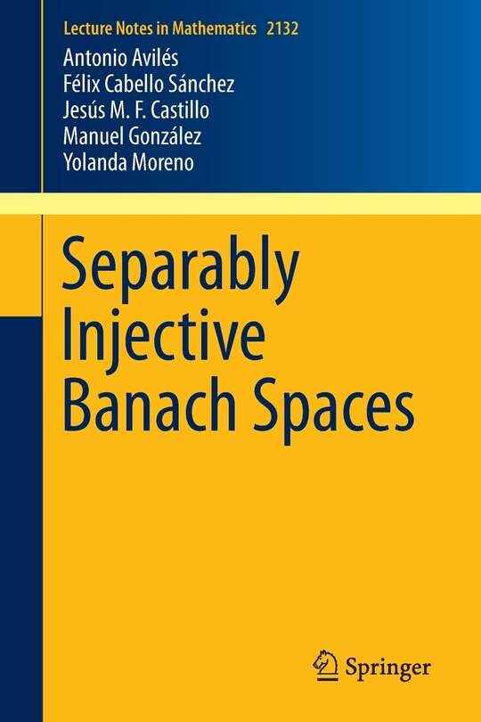 Front cover_Separably Injective Banach Spaces