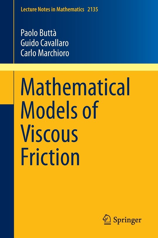 Couverture_Mathematical Models of Viscous Friction