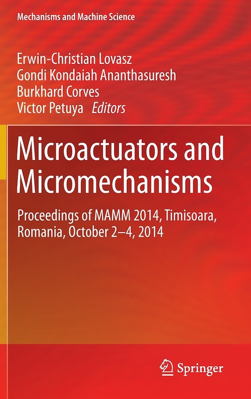 Front cover_Microactuators and Micromechanisms