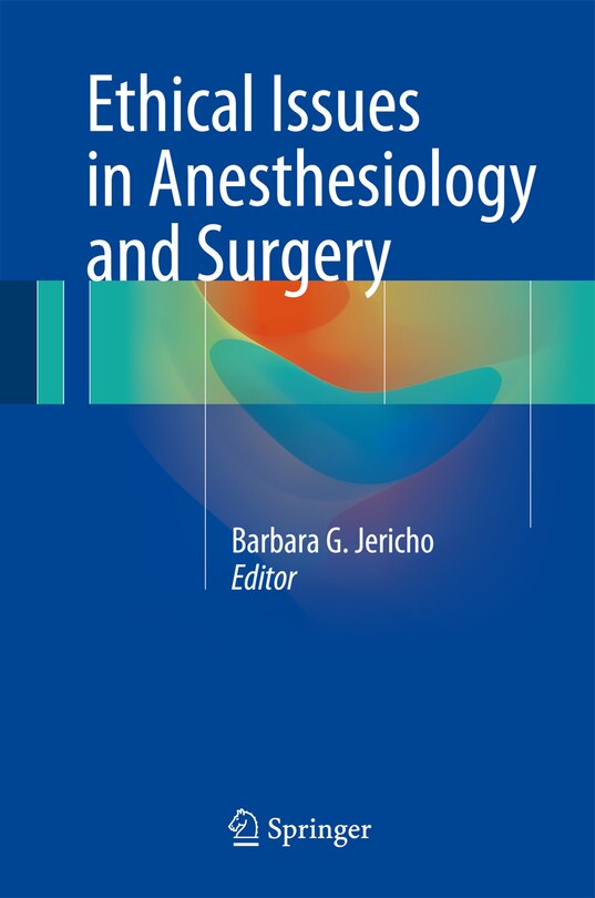 Couverture_Ethical Issues in Anesthesiology and Surgery