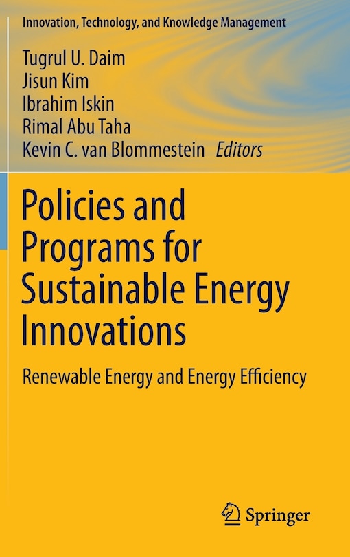 Front cover_Policies and Programs for Sustainable Energy Innovations