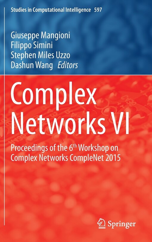 Front cover_Complex Networks VI