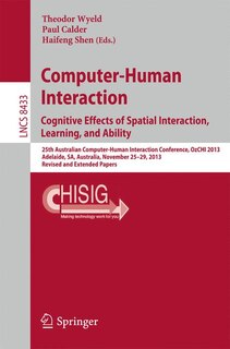 Front cover_Computer-Human Interaction. Cognitive Effects of Spatial Interaction, Learning, and Ability