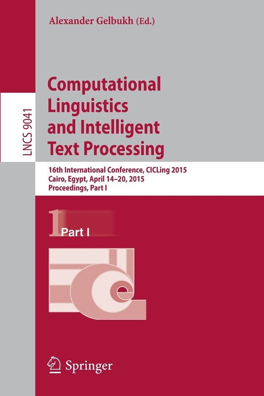 Couverture_Computational Linguistics and Intelligent Text Processing