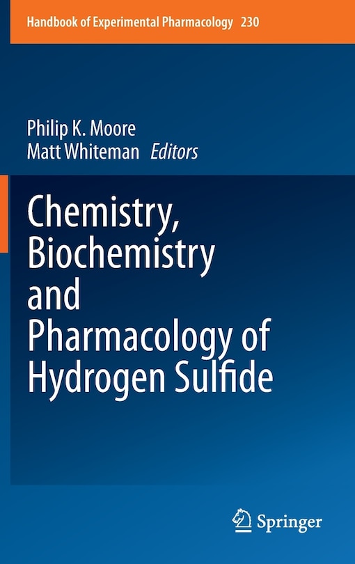 Couverture_Chemistry, Biochemistry and Pharmacology of Hydrogen Sulfide