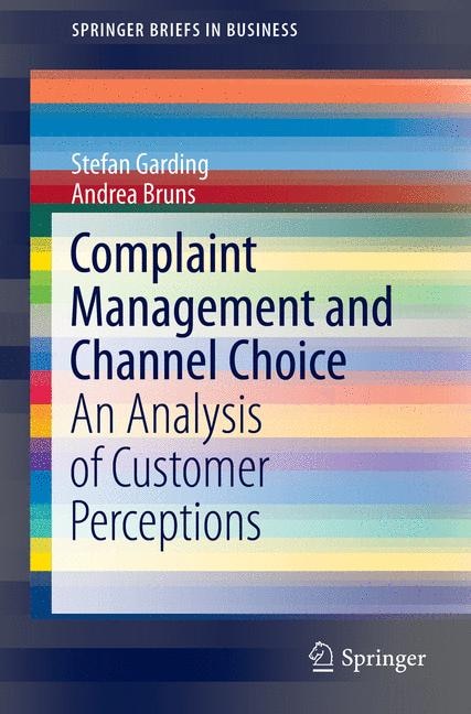 Couverture_Complaint Management and Channel Choice