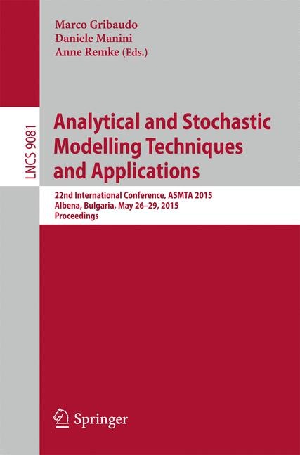Front cover_Analytical and Stochastic Modelling Techniques and Applications