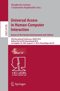 Front cover_Universal Access in Human-Computer Interaction. Access to the Human Environment and Culture