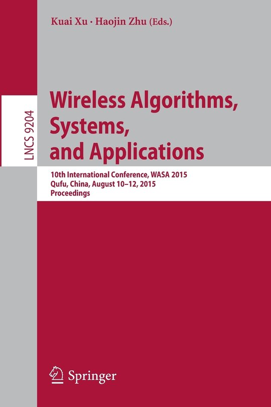Front cover_Wireless Algorithms, Systems, And Applications