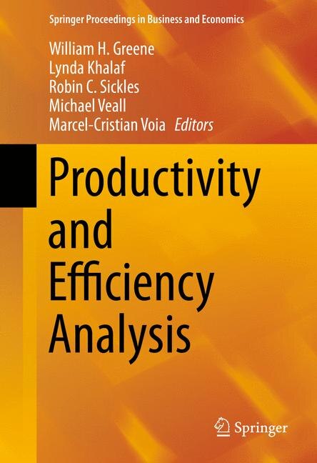 Front cover_Productivity and Efficiency Analysis