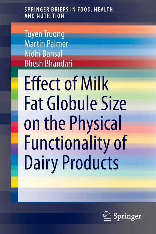Couverture_Effect of Milk Fat Globule Size on the Physical Functionality of Dairy Products