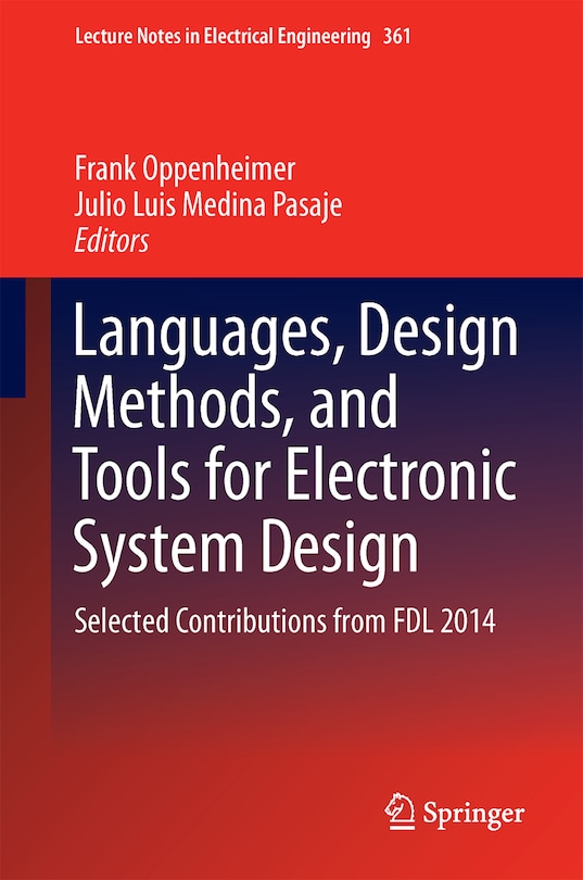 Couverture_Languages, Design Methods, and Tools for Electronic System Design