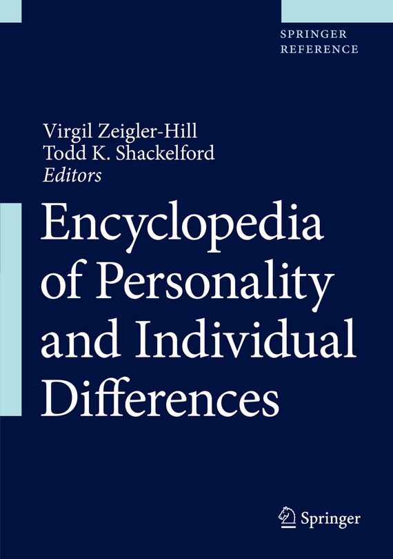 Front cover_Encyclopedia Of Personality And Individual Differences