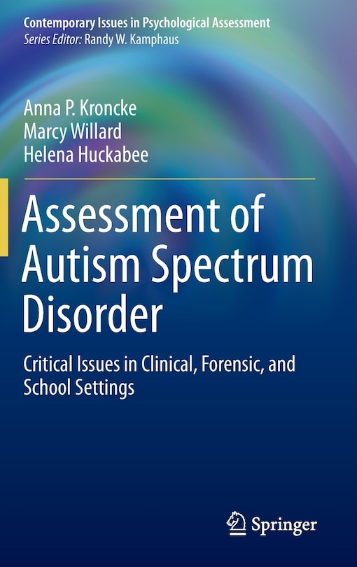 Couverture_Assessment of Autism Spectrum Disorder