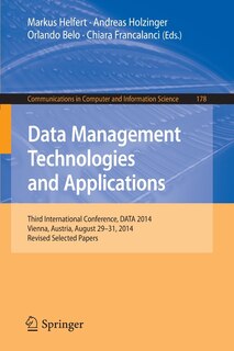 Front cover_Data Management Technologies and Applications