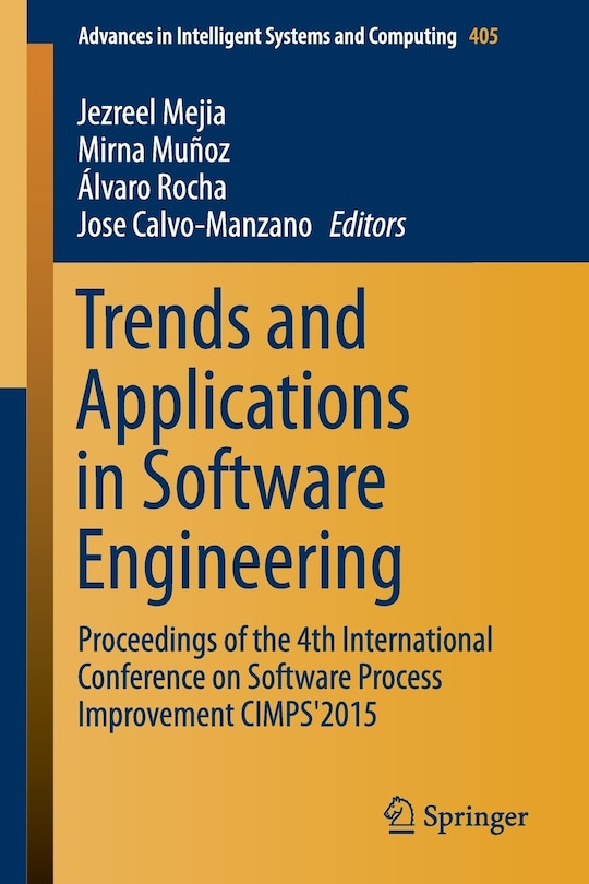 Couverture_Trends And Applications In Software Engineering