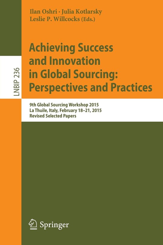 Couverture_Achieving Success and Innovation in Global Sourcing