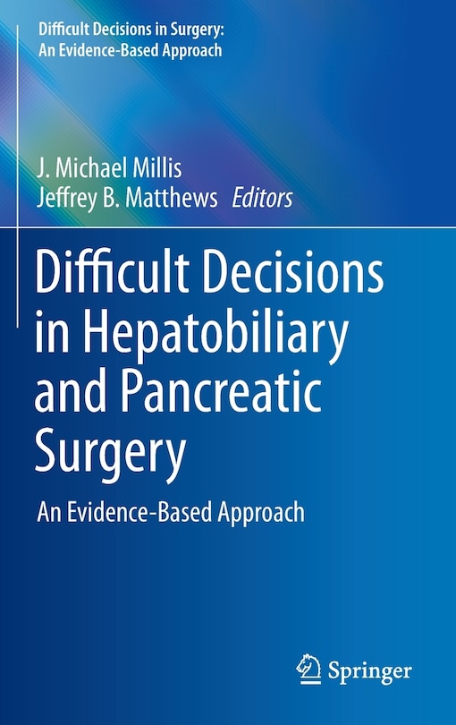 Couverture_Difficult Decisions In Hepatobiliary And Pancreatic Surgery