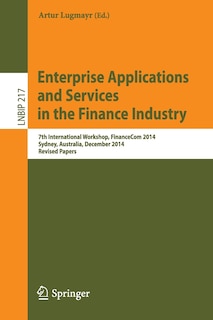 Couverture_Enterprise Applications And Services In The Finance Industry