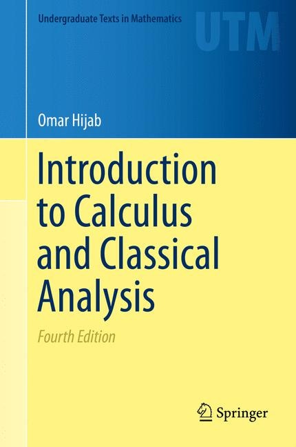 Couverture_Introduction To Calculus And Classical Analysis