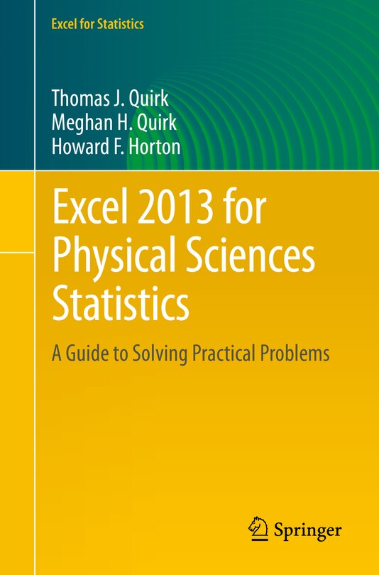 Front cover_Excel 2013 for Physical Sciences Statistics