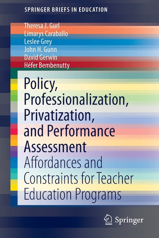 Couverture_Policy, Professionalization, Privatization, And Performance Assessment
