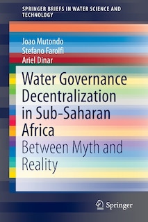 Front cover_Water Governance Decentralization In Sub-saharan Africa