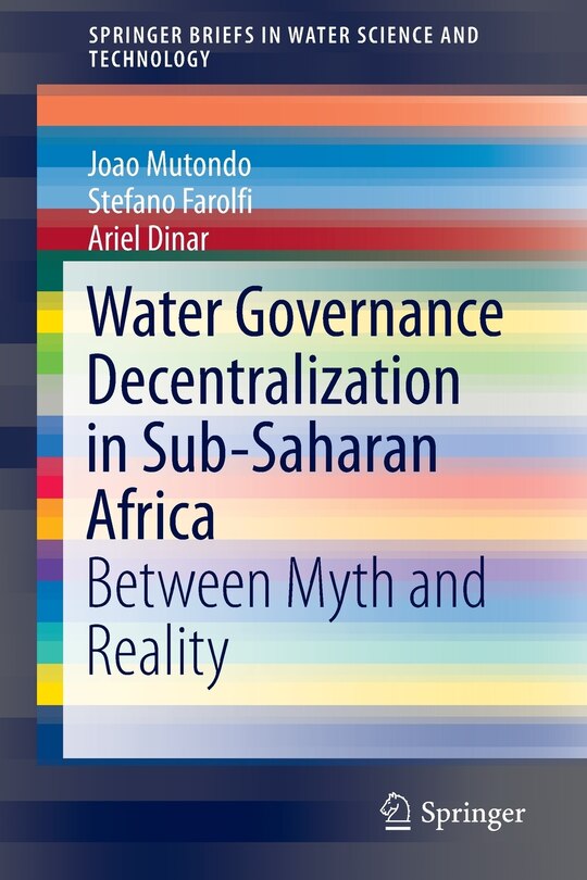 Front cover_Water Governance Decentralization In Sub-saharan Africa