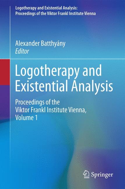 Front cover_Logotherapy And Existential Analysis