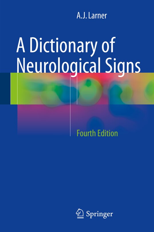 Couverture_A Dictionary Of Neurological Signs