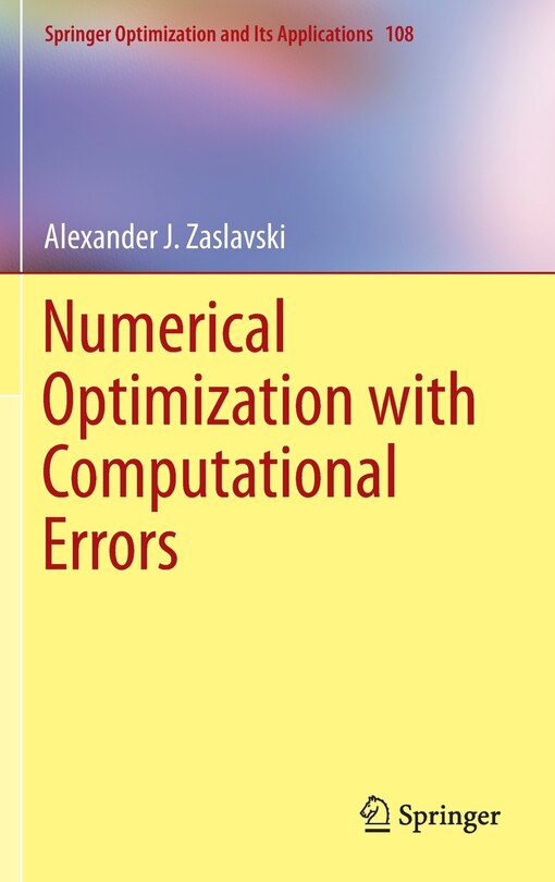 Couverture_Numerical Optimization With Computational Errors
