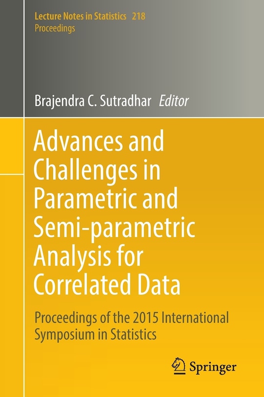 Front cover_Advances And Challenges In Parametric And Semi-parametric Analysis For Correlated Data