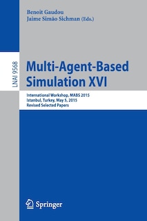 Front cover_Multi-agent Based Simulation Xvi