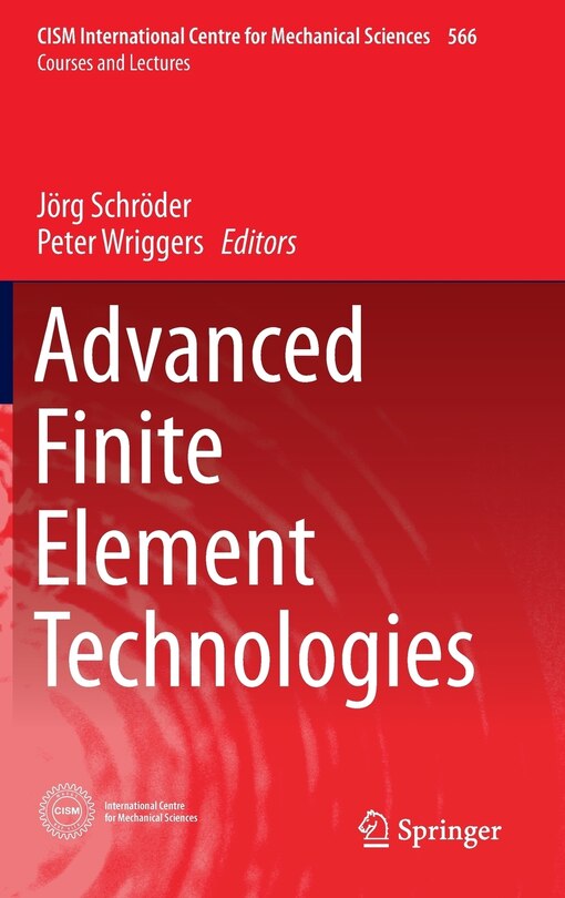 Front cover_Advanced Finite Element Technologies